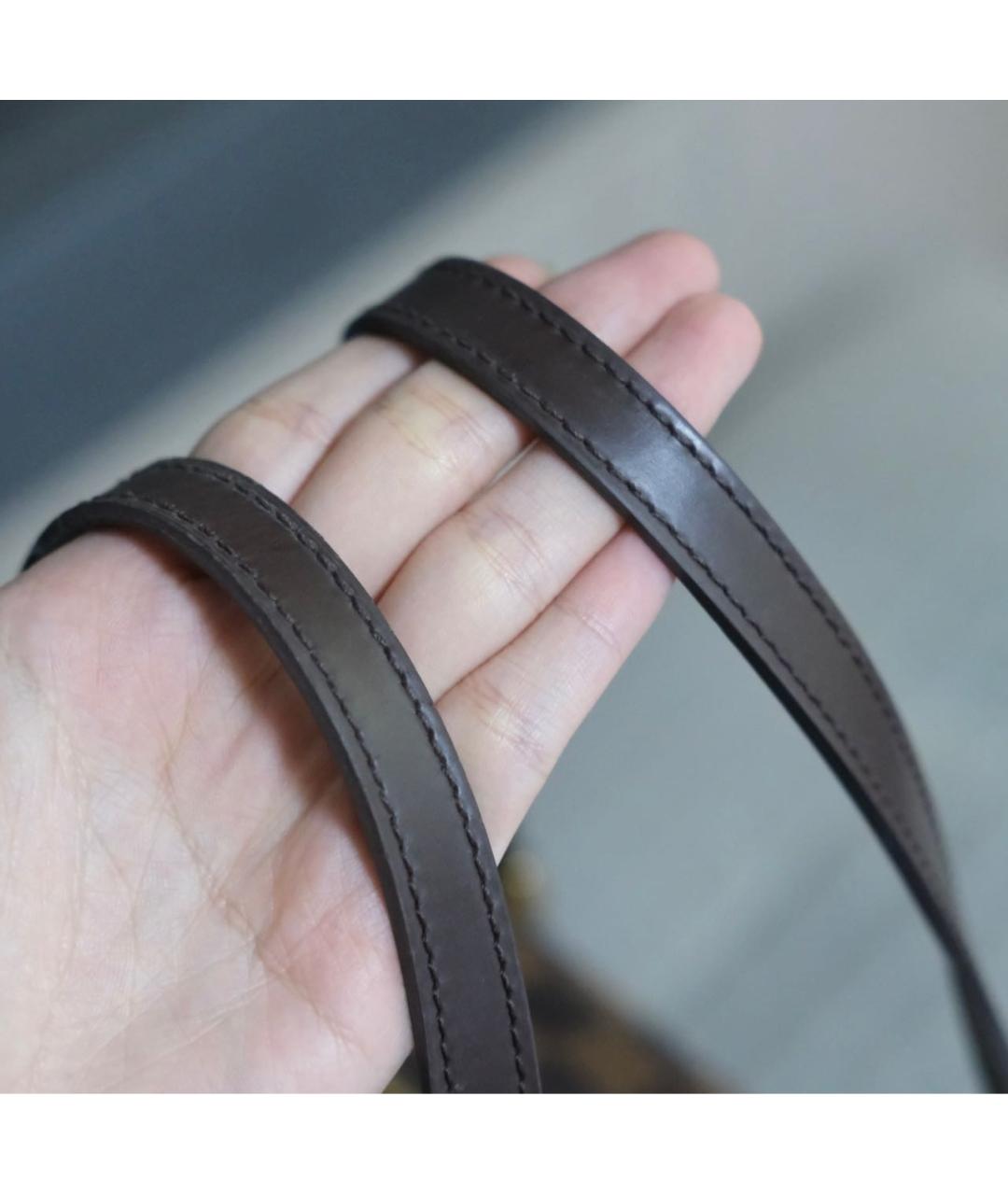 LOUIS VUITTON Коричневая сумка с короткими ручками, фото 5