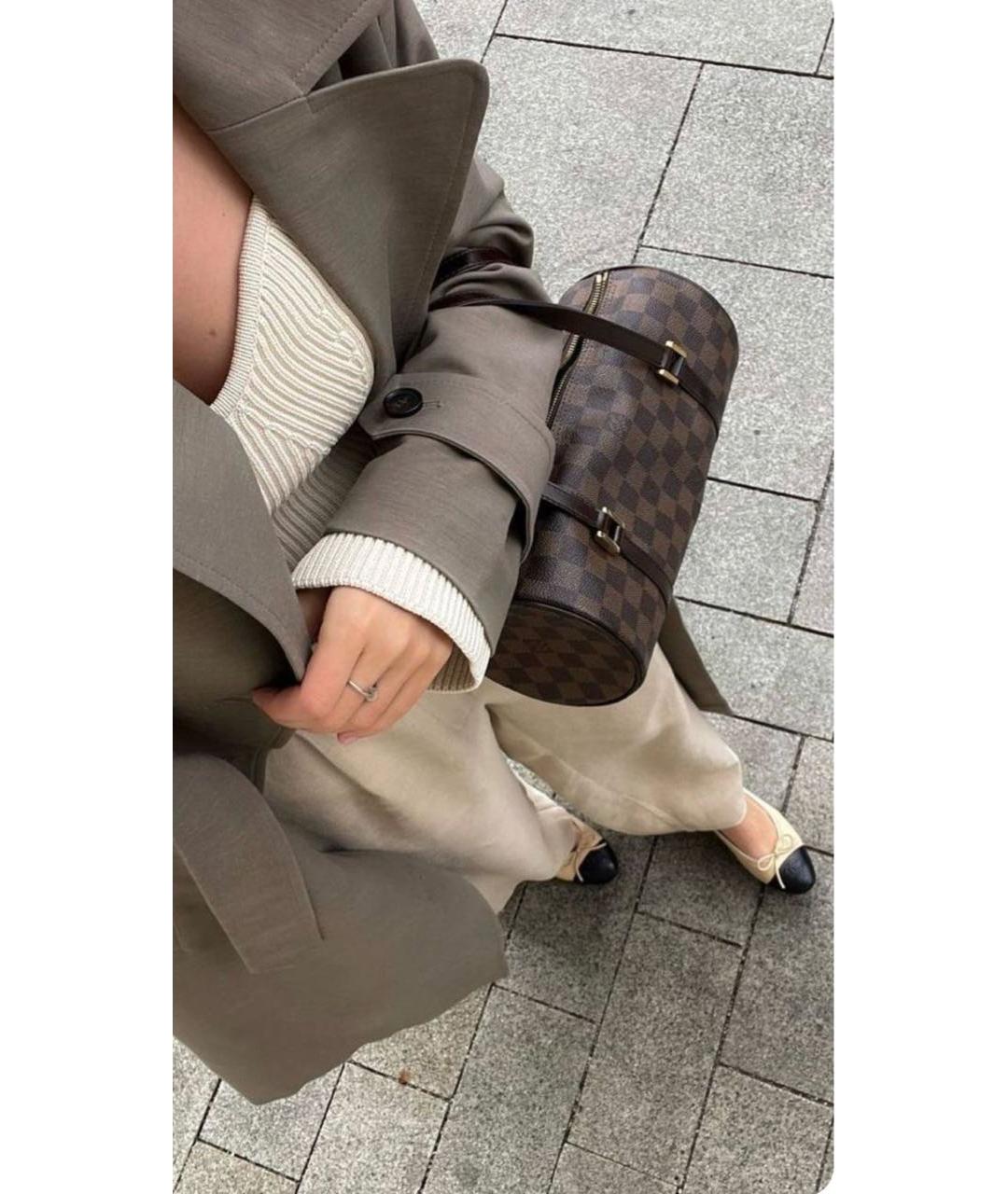 LOUIS VUITTON Коричневая сумка с короткими ручками, фото 7