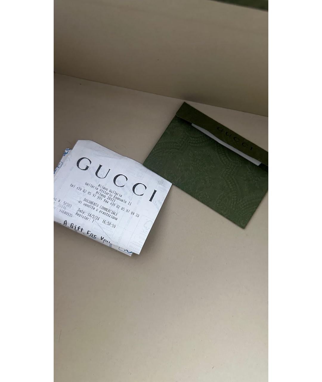 GUCCI Бежевая тканевая сумка через плечо, фото 3