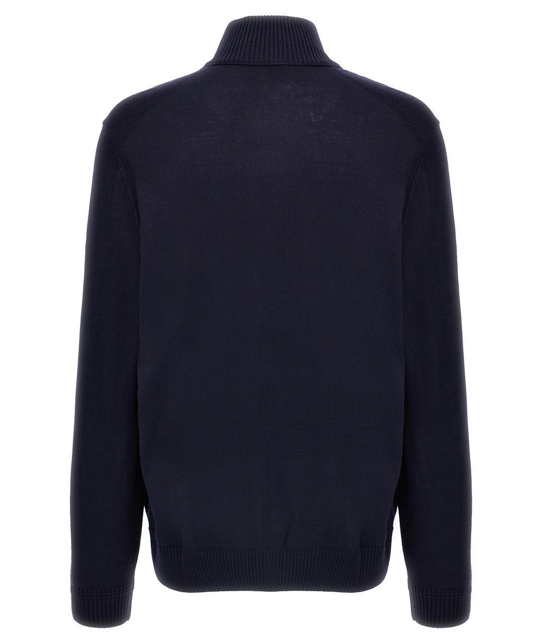 HUGO BOSS Синий шерстяной джемпер / свитер, фото 2