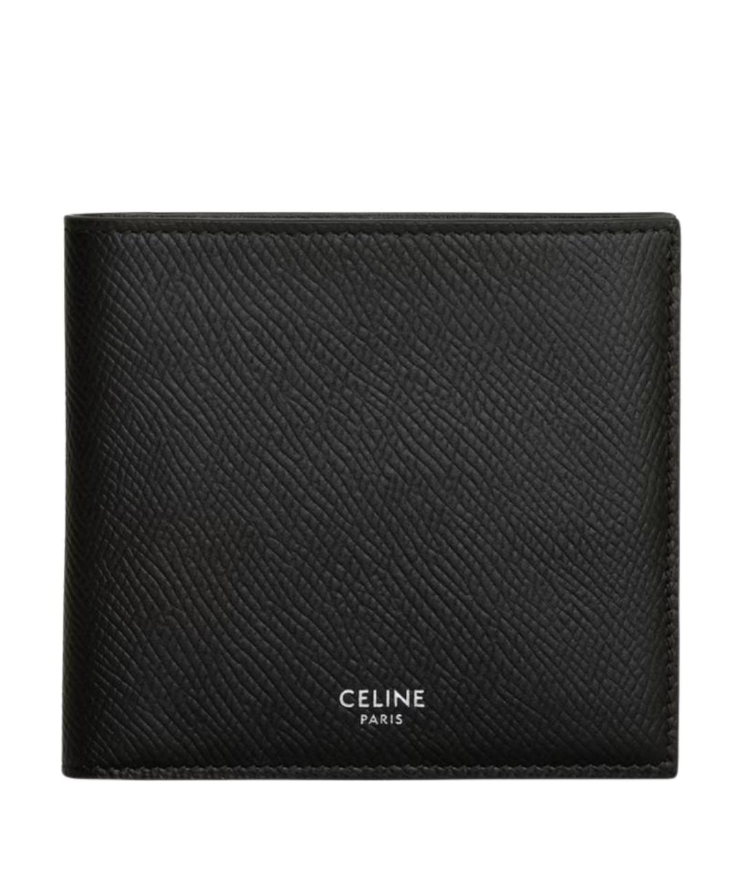 CELINE Черный кожаный кошелек, фото 1