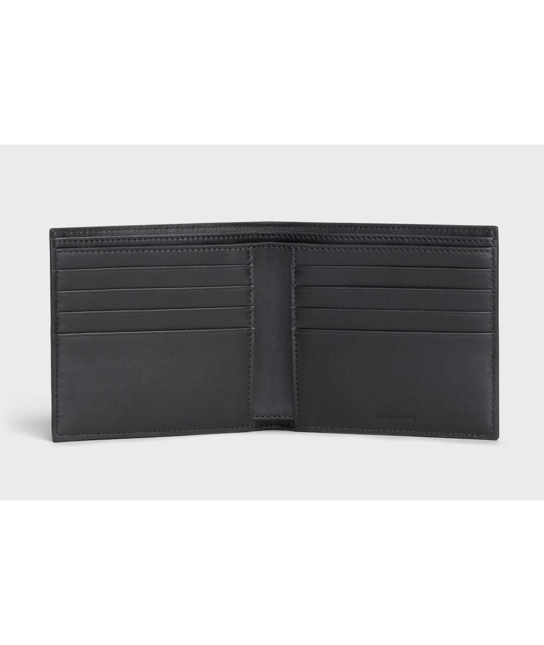 CELINE Черный кожаный кошелек, фото 4