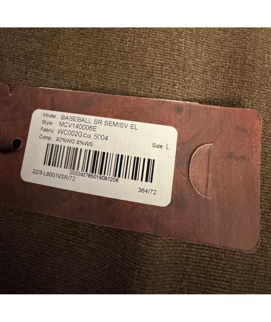 STEFANO RICCI Темно-синяя шерстяная кепка/бейсболка, фото 7