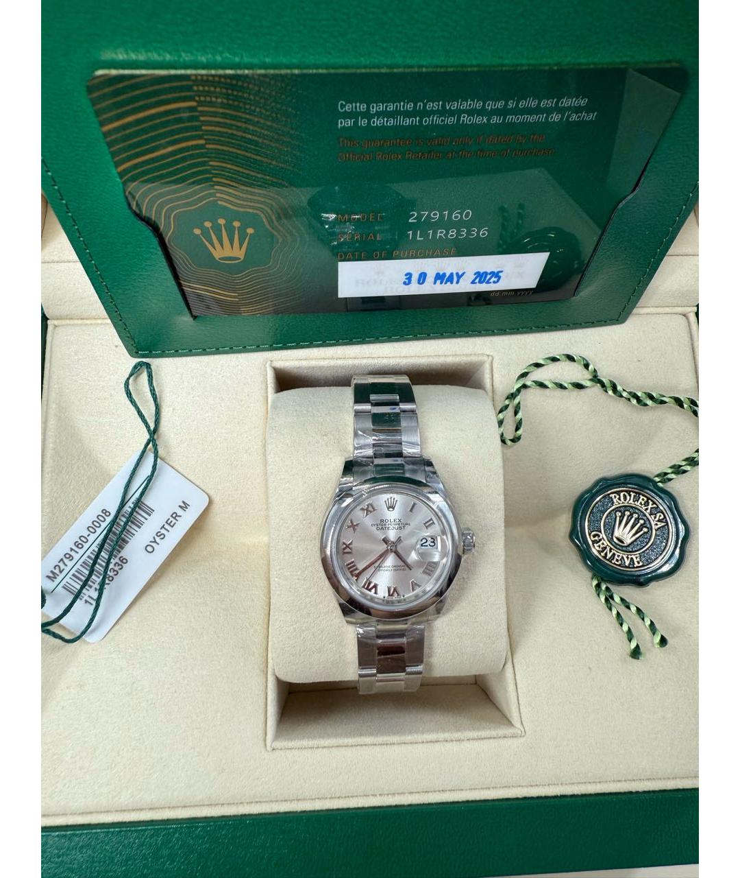 ROLEX Серебряные металлические часы, фото 2