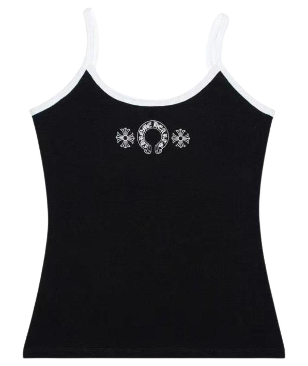 CHROME HEARTS Черная хлопковая майка, фото 1