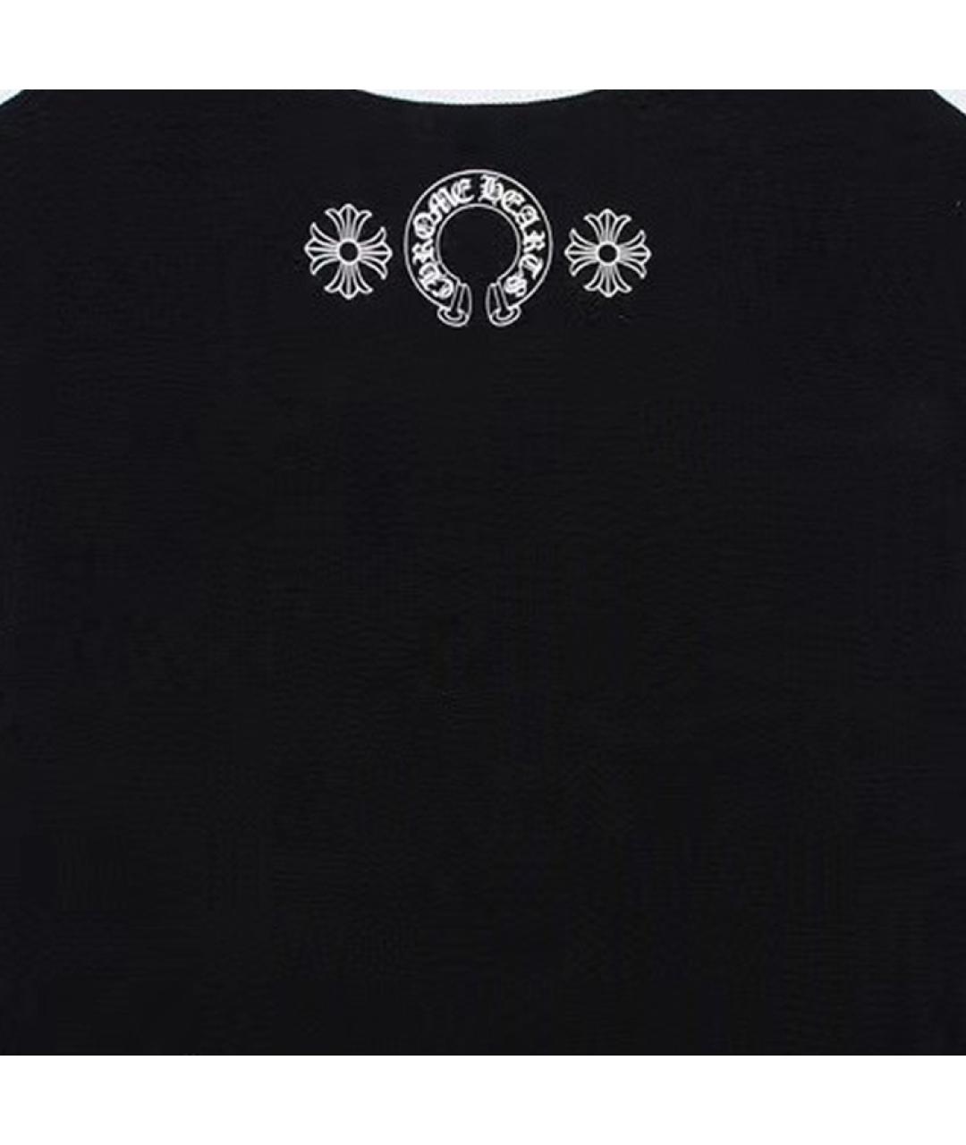 CHROME HEARTS Черная хлопковая майка, фото 4