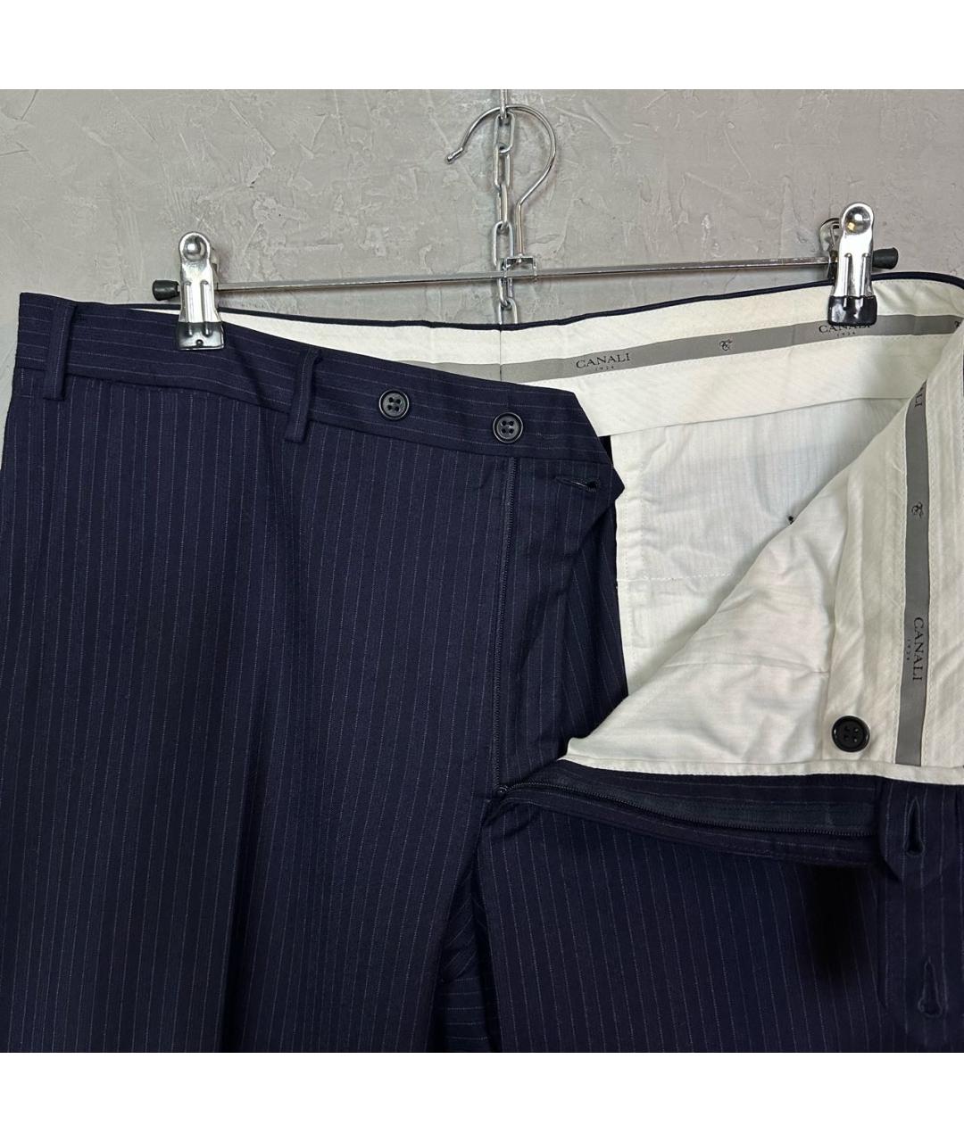 CANALI Темно-синий классический костюм, фото 4