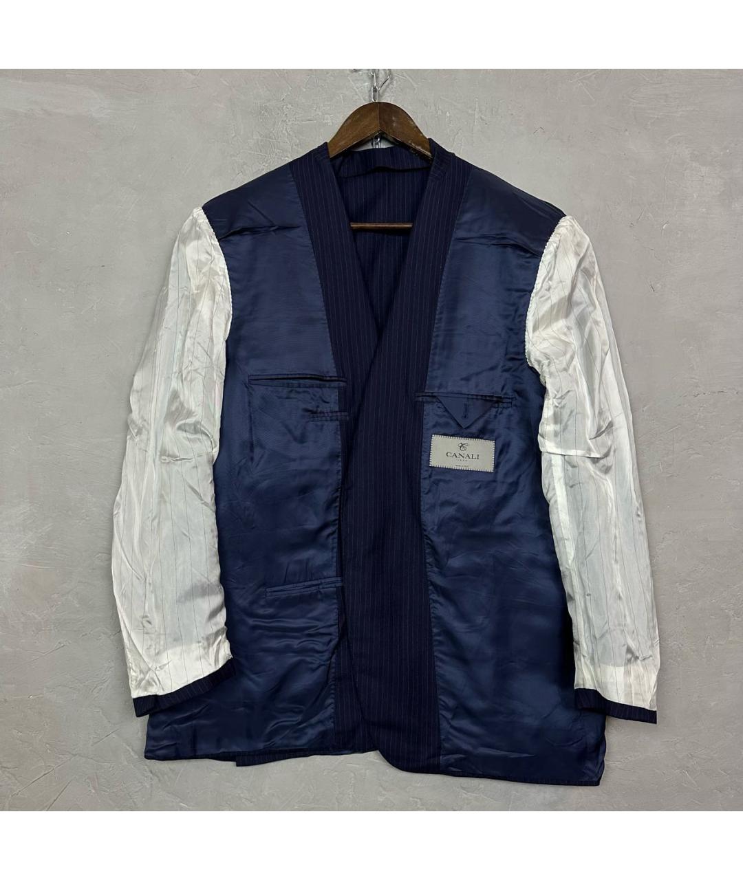 CANALI Темно-синий классический костюм, фото 6