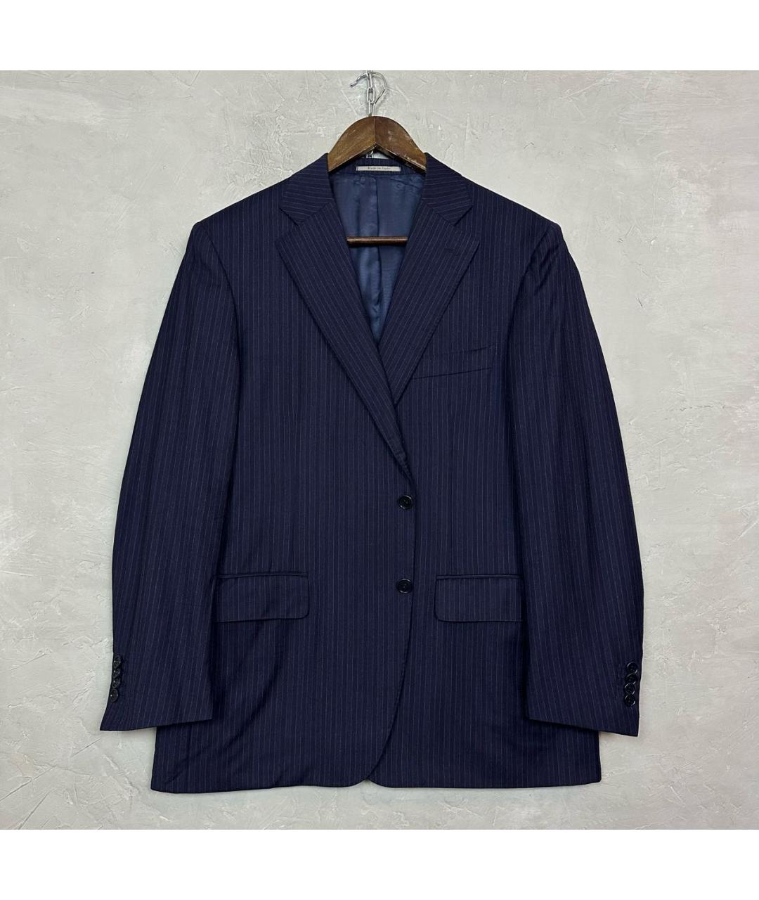CANALI Темно-синий классический костюм, фото 9