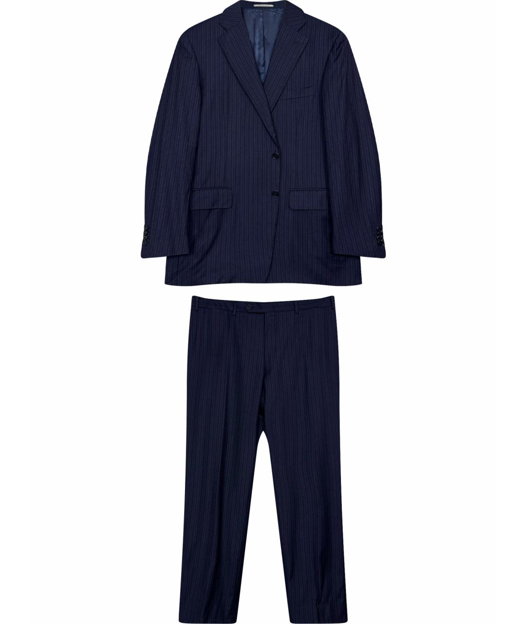 CANALI Темно-синий классический костюм, фото 1