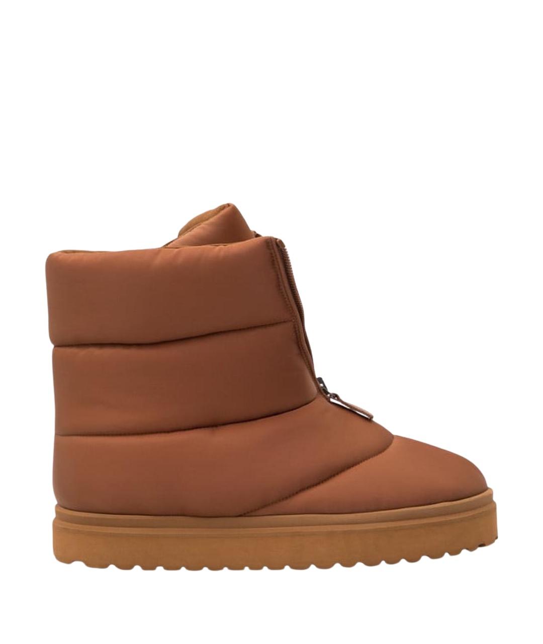 GIABORGHINI Коричневые текстильные ботинки, фото 1