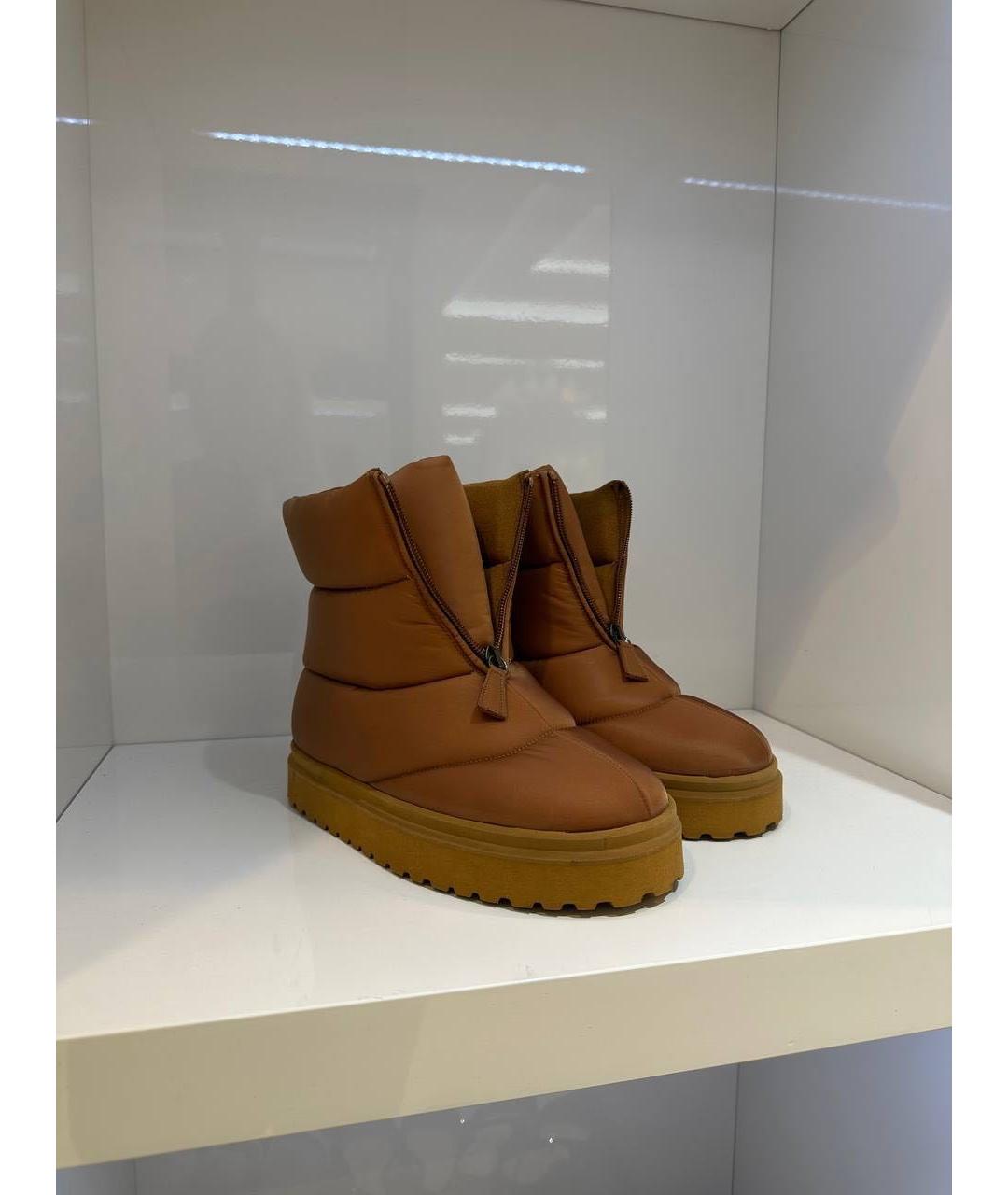 GIABORGHINI Коричневые текстильные ботинки, фото 3