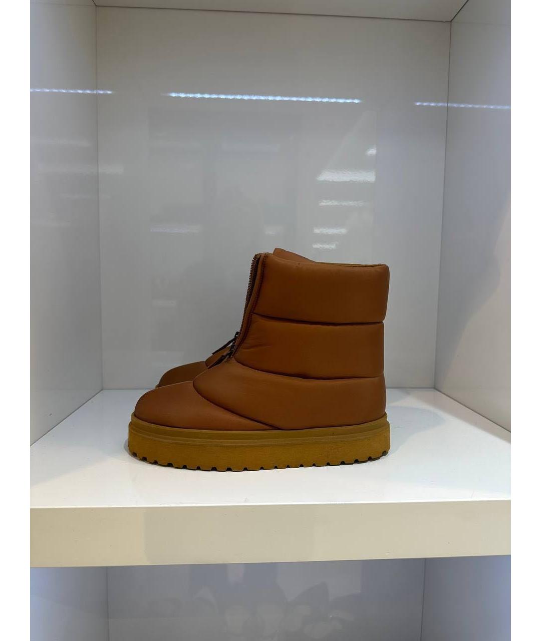 GIABORGHINI Коричневые текстильные ботинки, фото 2