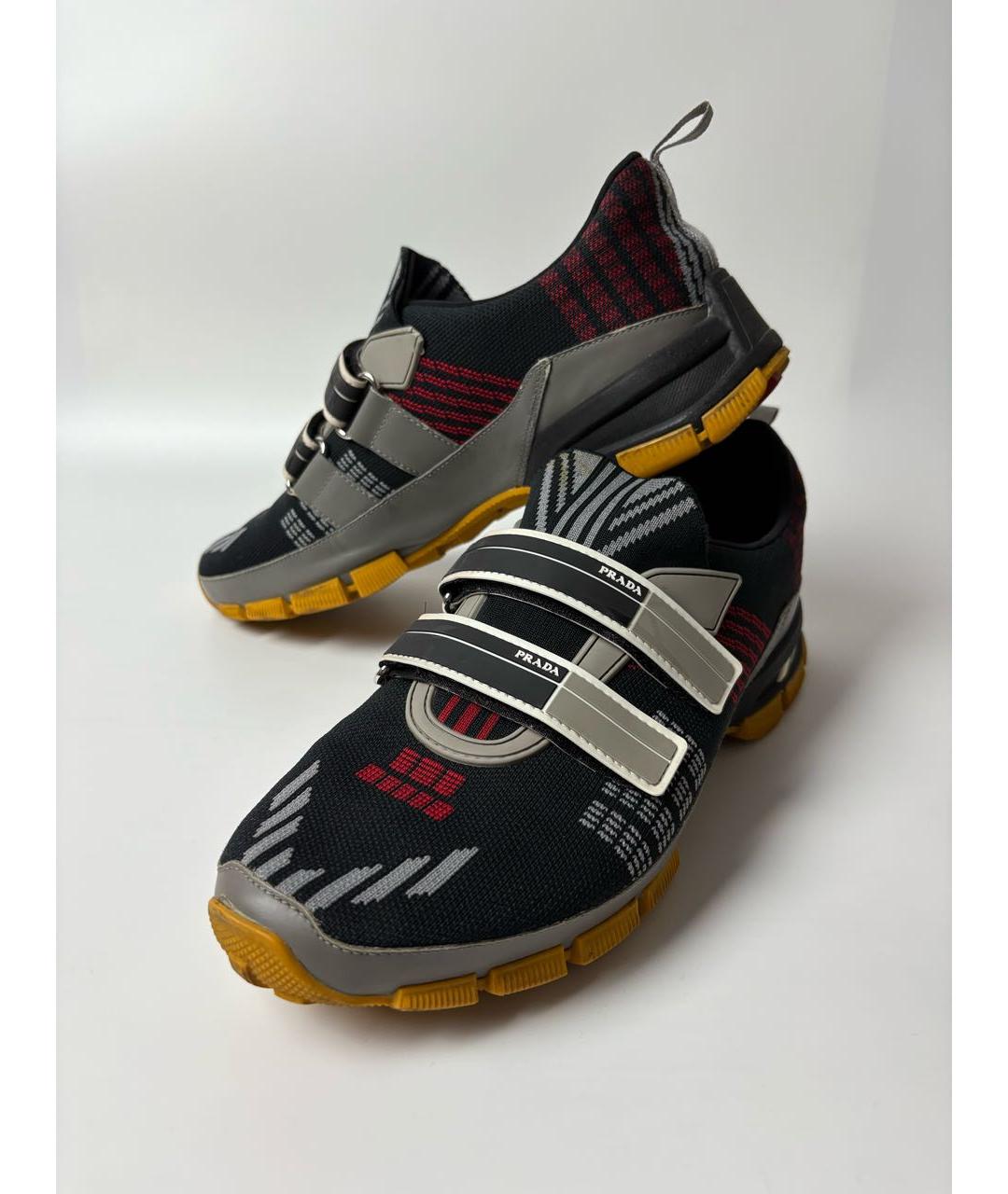 PRADA Мульти кожаные низкие кроссовки / кеды, фото 5