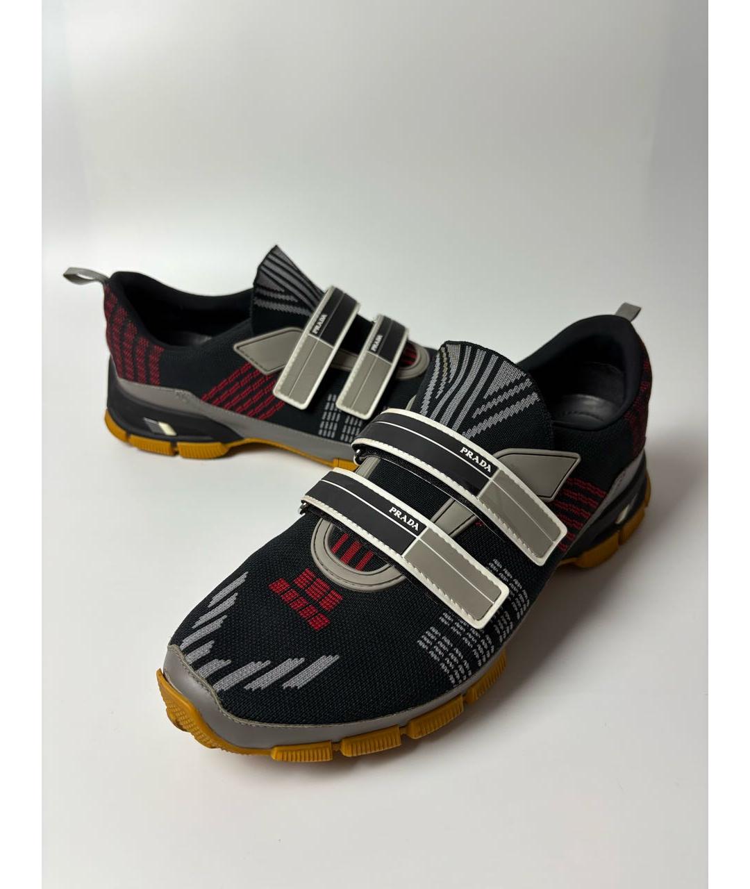 PRADA Мульти кожаные низкие кроссовки / кеды, фото 7