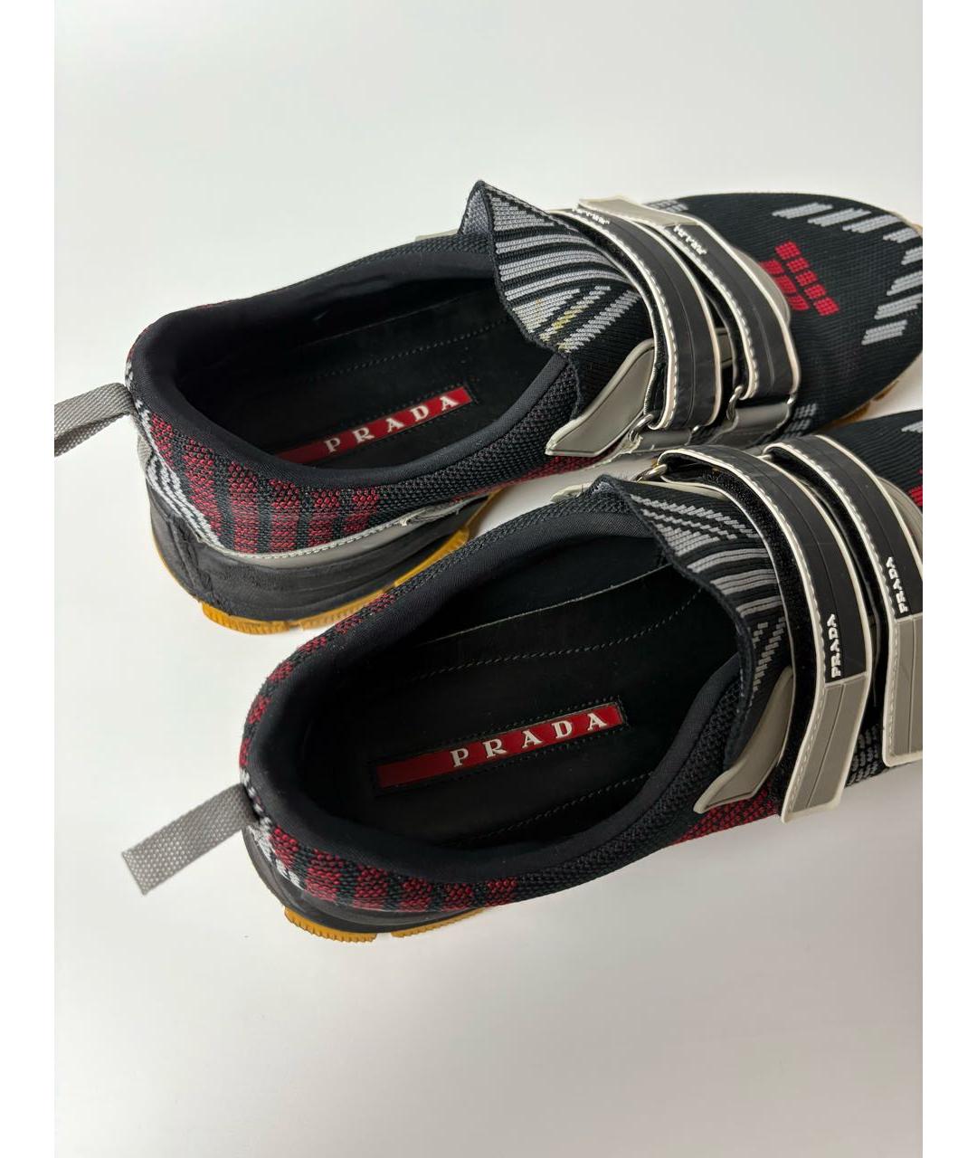 PRADA Мульти кожаные низкие кроссовки / кеды, фото 6