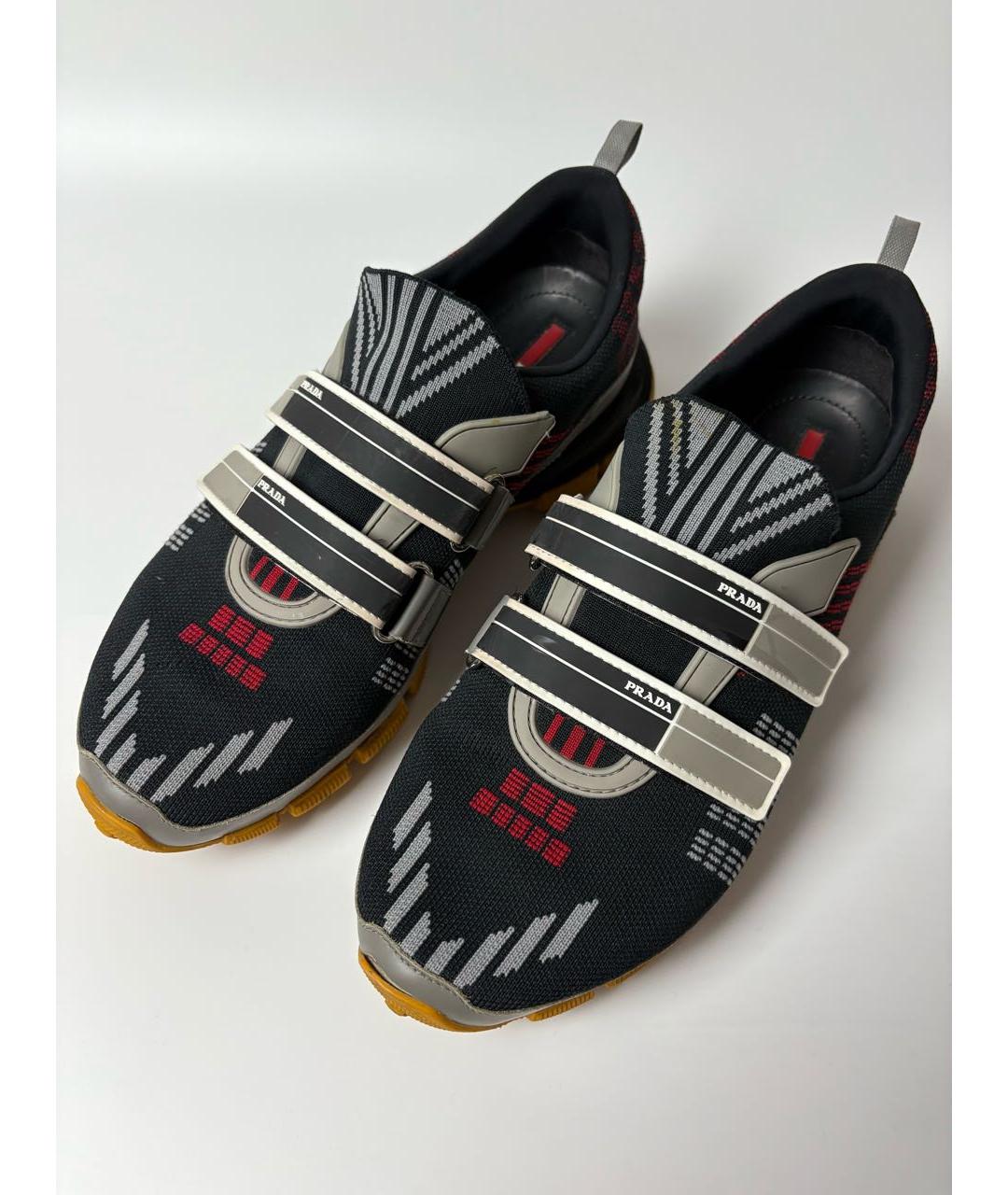 PRADA Мульти кожаные низкие кроссовки / кеды, фото 2