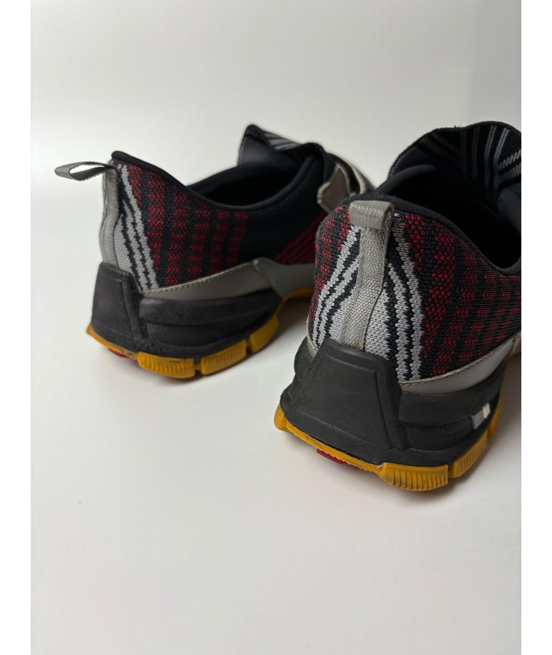 PRADA Мульти кожаные низкие кроссовки / кеды, фото 4