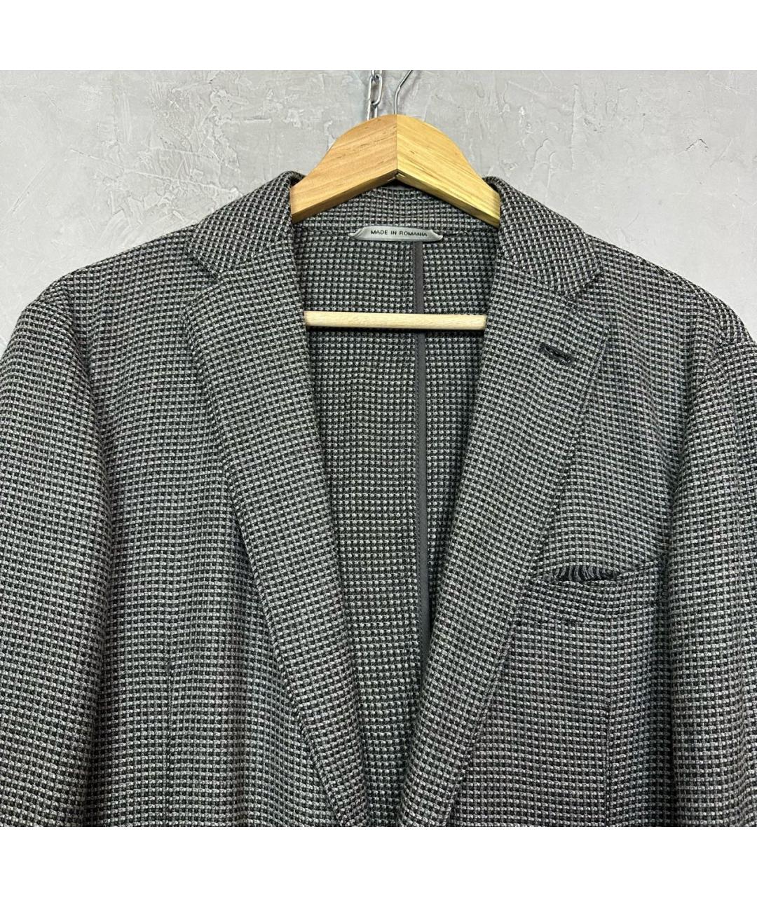 ARMANI COLLEZIONI Антрацитовый шерстяной пиджак, фото 4