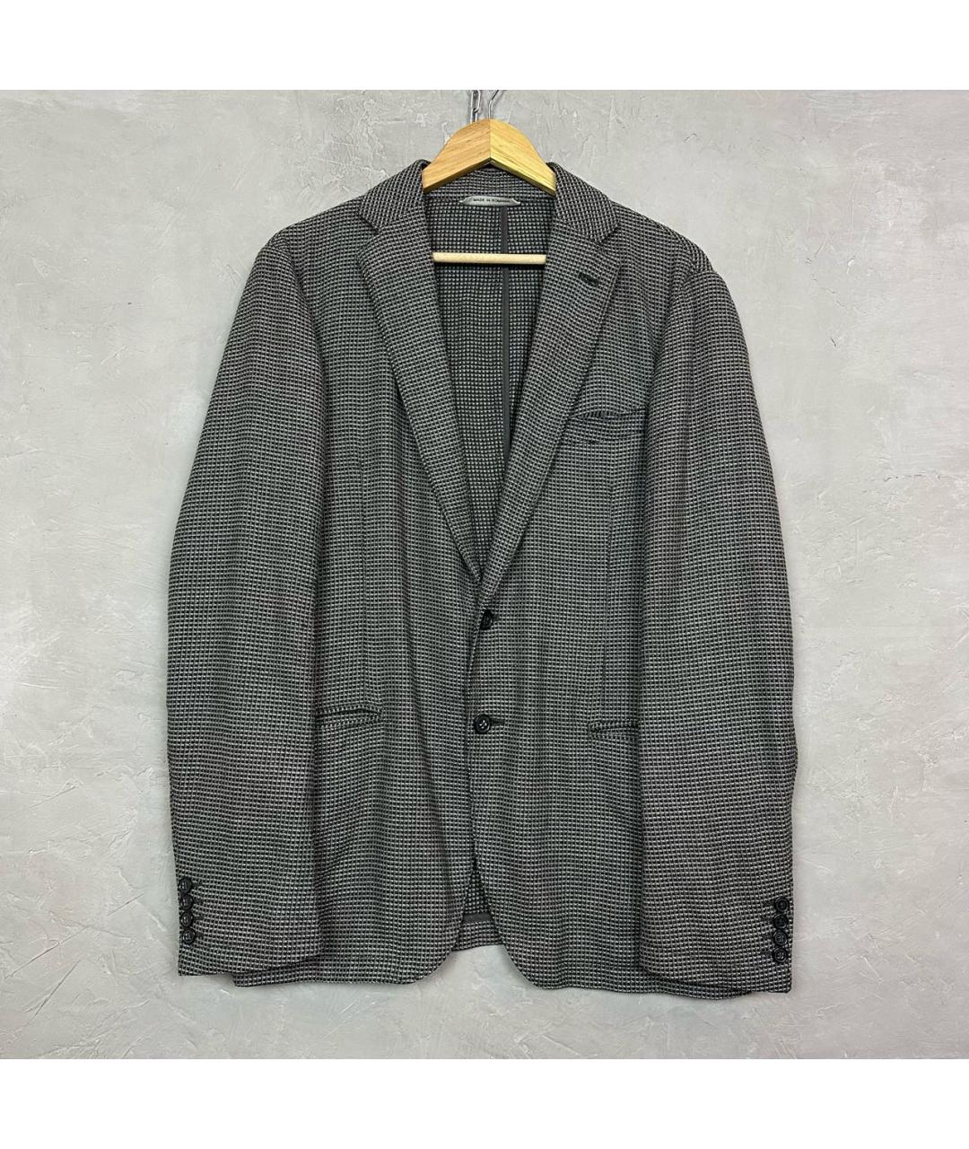 ARMANI COLLEZIONI Антрацитовый шерстяной пиджак, фото 8