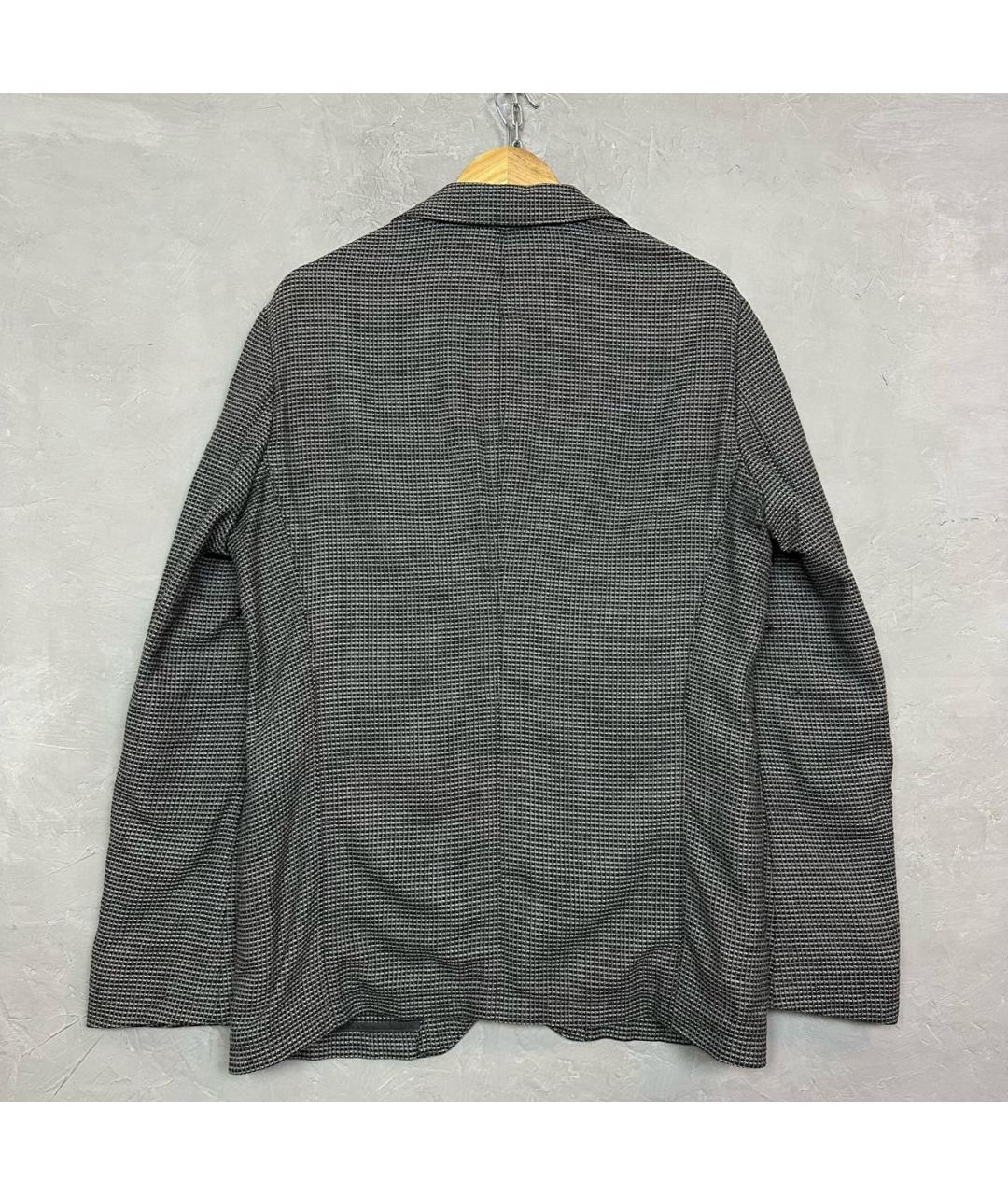 ARMANI COLLEZIONI Антрацитовый шерстяной пиджак, фото 2