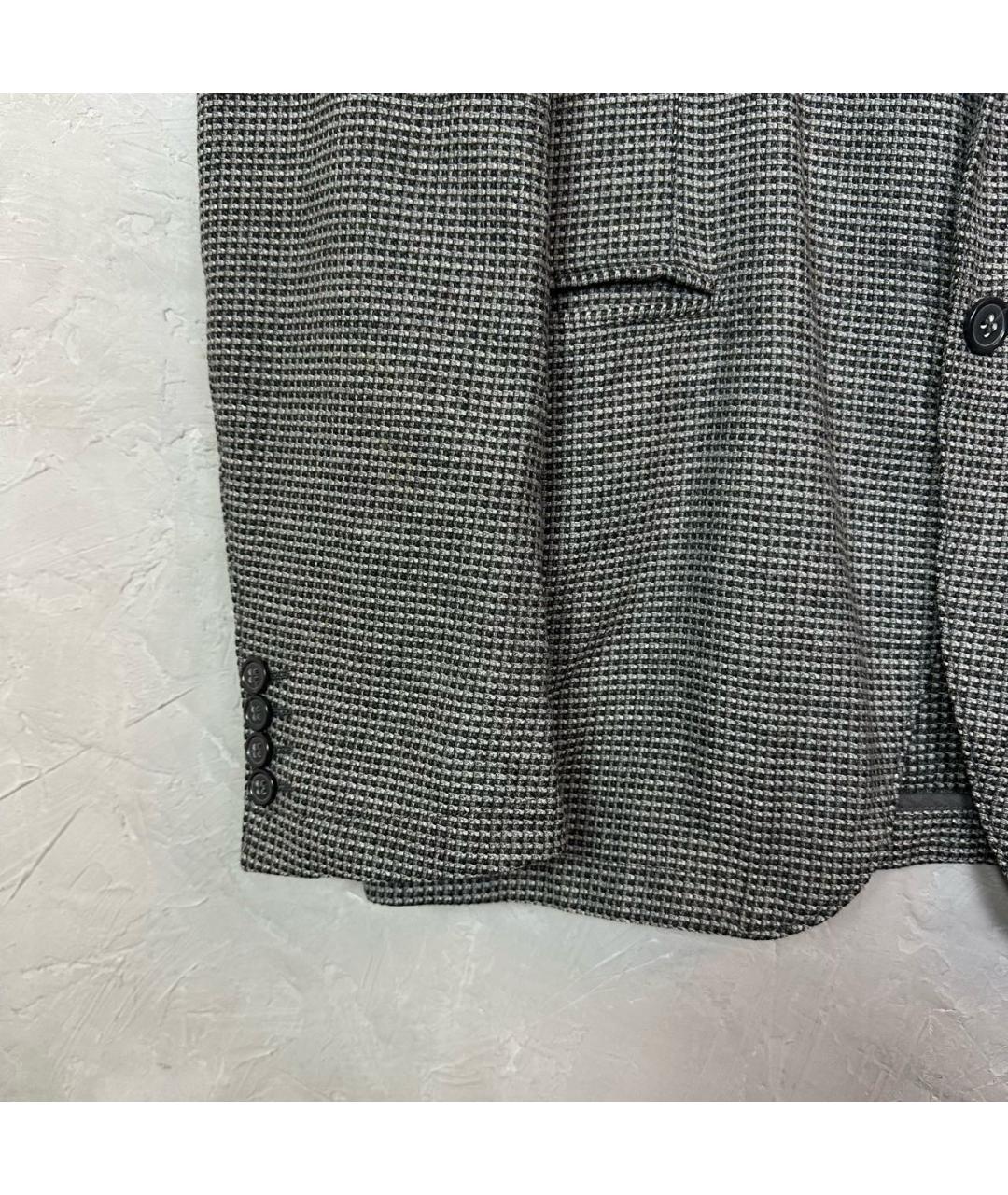 ARMANI COLLEZIONI Антрацитовый шерстяной пиджак, фото 7