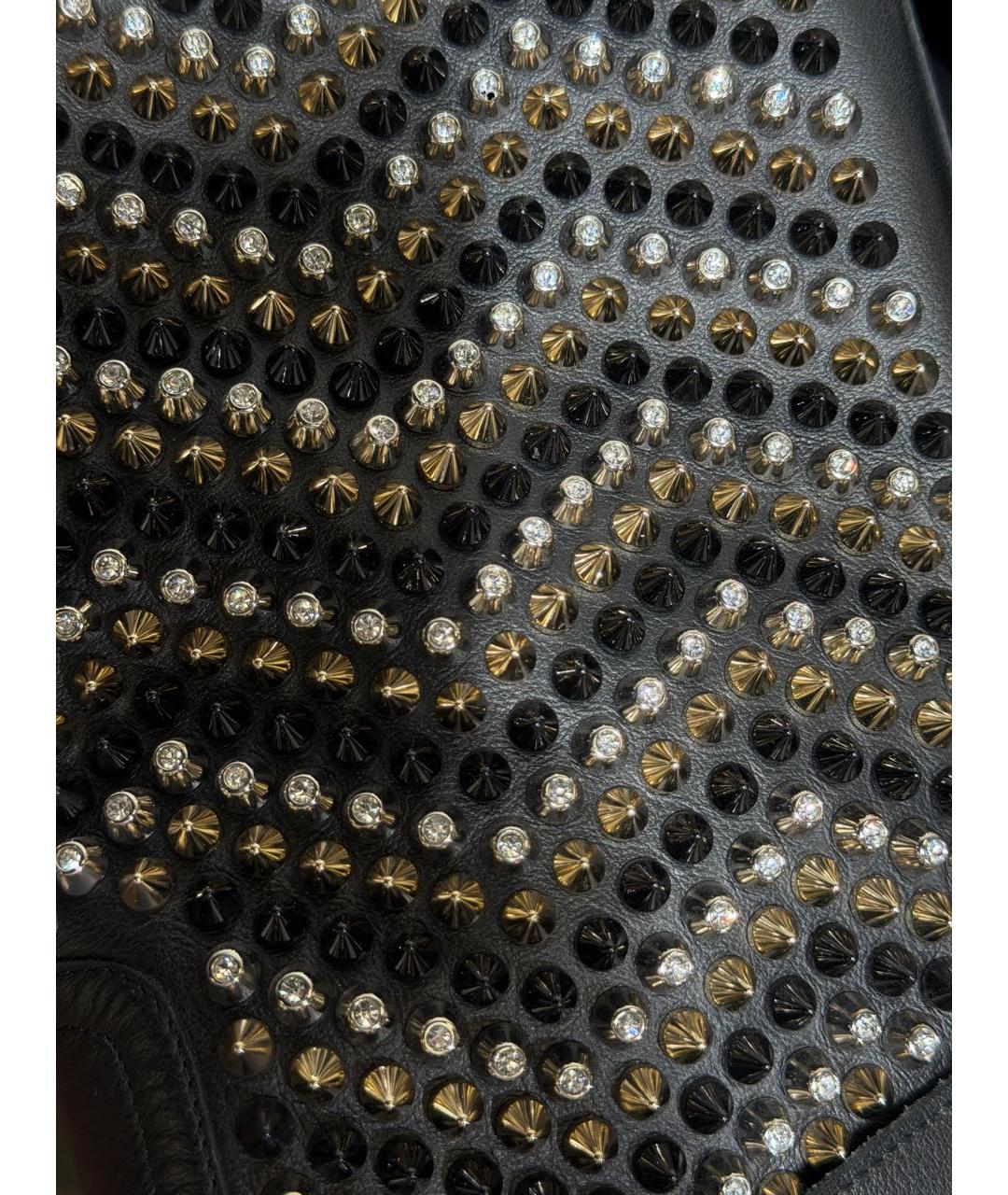 PHILIPP PLEIN Черные кожаные сапоги, фото 5