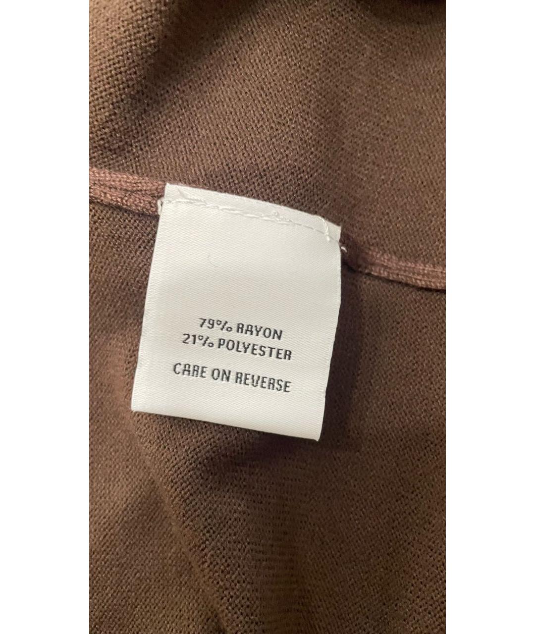 CALVIN KLEIN Коричневая водолазка, фото 6