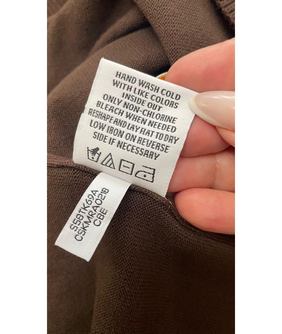 CALVIN KLEIN Коричневая водолазка, фото 7