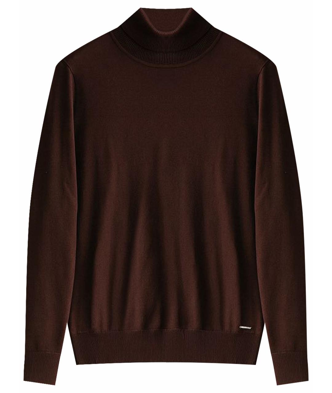 CALVIN KLEIN Коричневая водолазка, фото 1