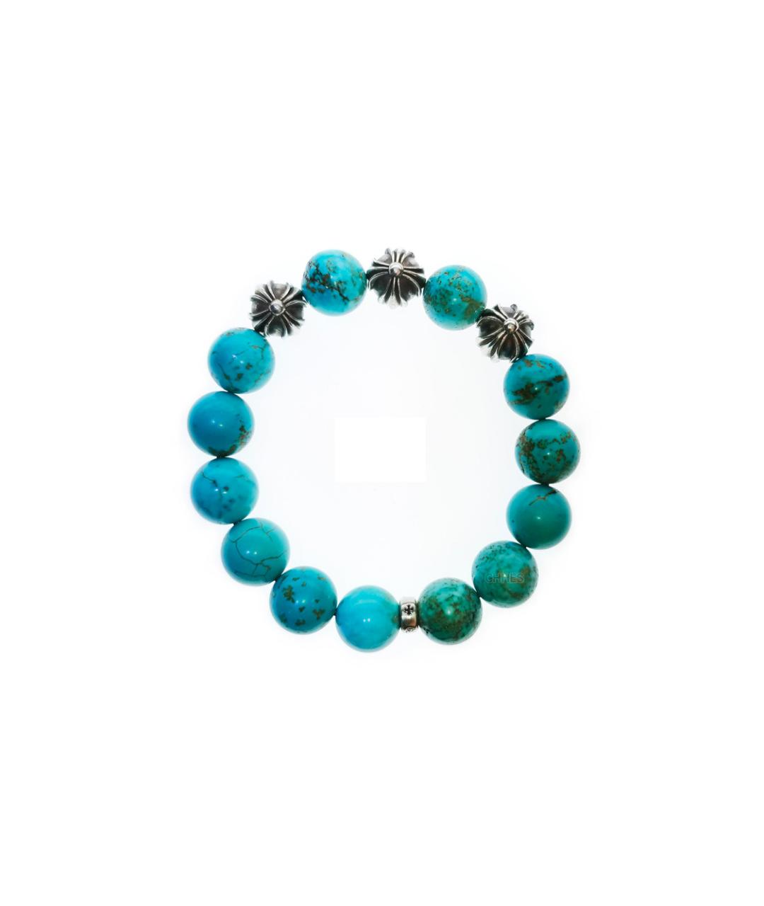 CHROME HEARTS Голубой серебряный браслет, фото 1