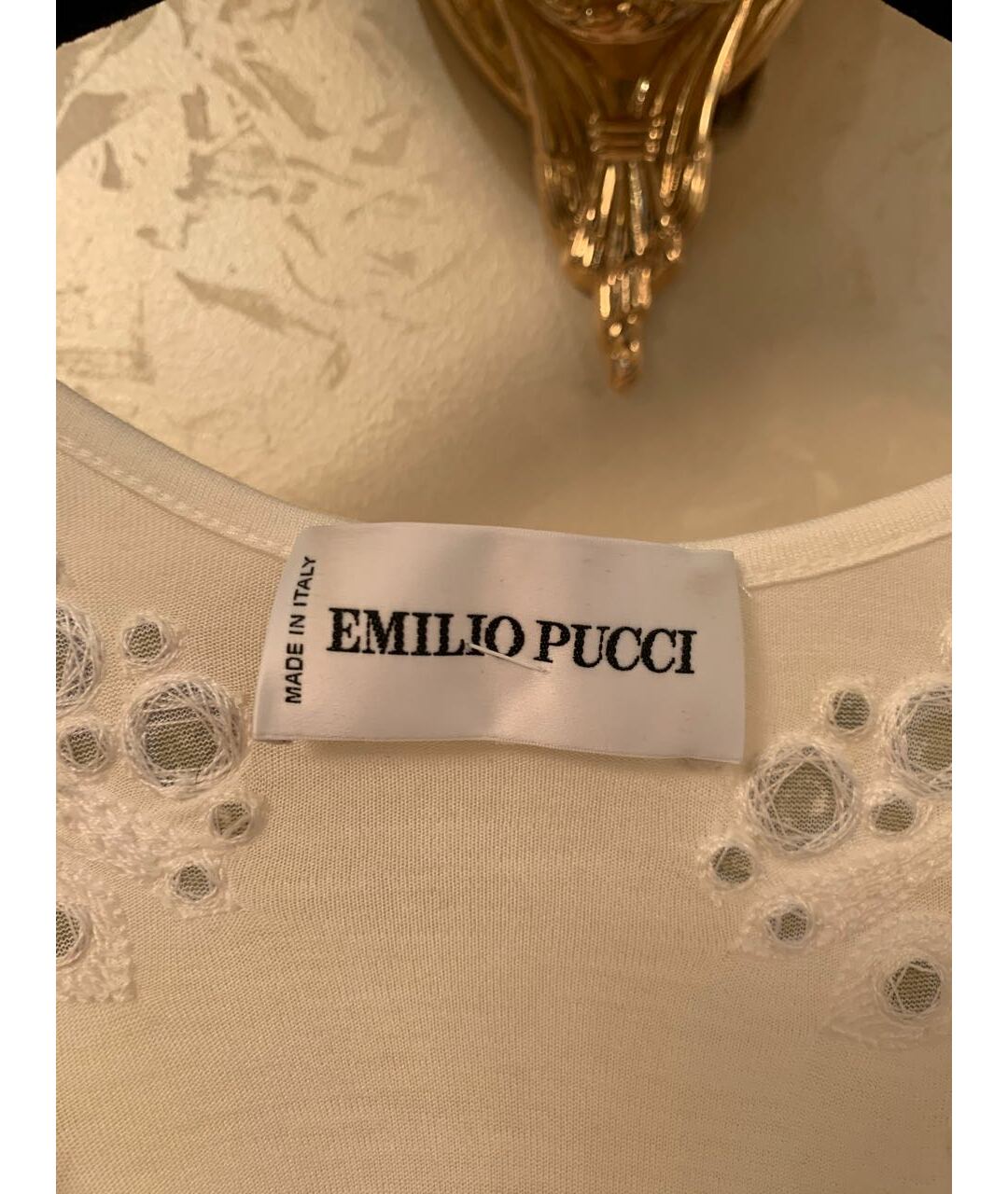 EMILIO PUCCI Белая майка, фото 4