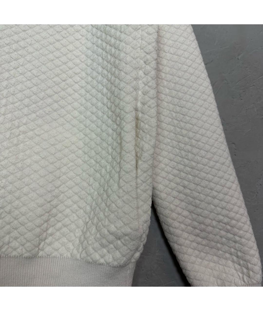 ARMANI JEANS Белый хлопковый джемпер / свитер, фото 6