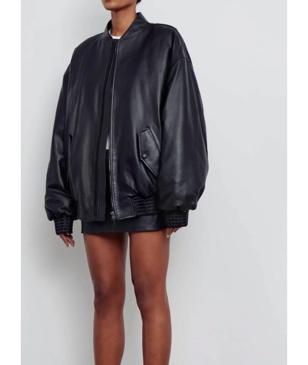 WARDROBE.NYC Черная кожаная куртка, фото 2