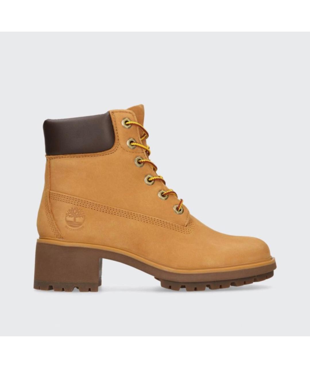 TIMBERLAND Горчичные кожаные ботинки, фото 6