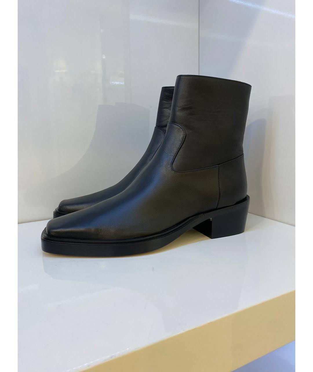GIABORGHINI Черные кожаные ботинки, фото 4