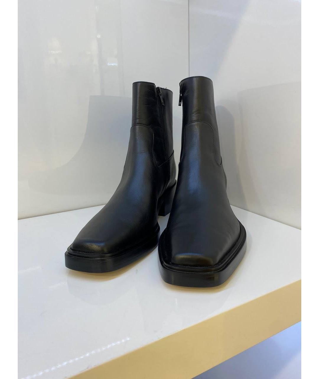 GIABORGHINI Черные кожаные ботинки, фото 2
