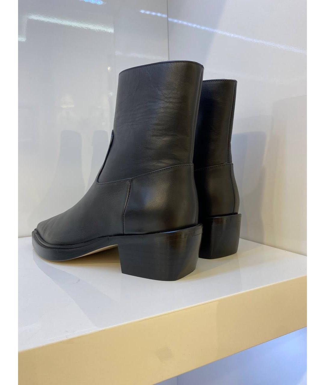 GIABORGHINI Черные кожаные ботинки, фото 3