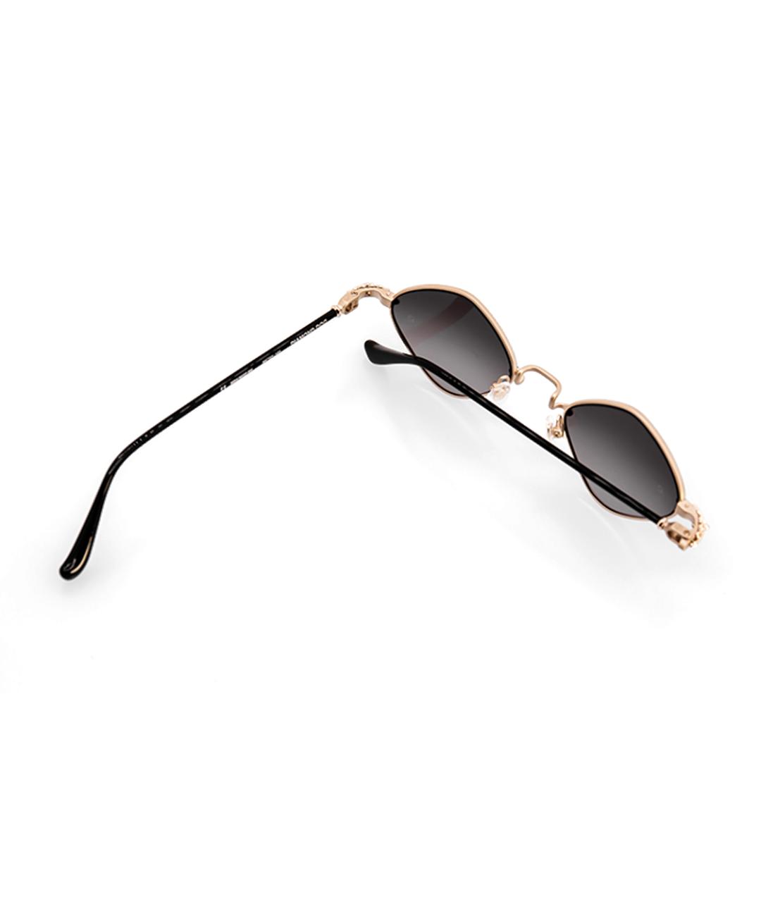 CHROME HEARTS Черные металлические солнцезащитные очки, фото 4