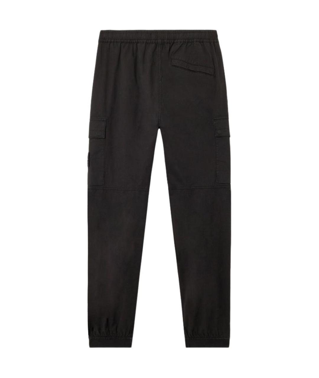 STONE ISLAND Черные брюки чинос, фото 2