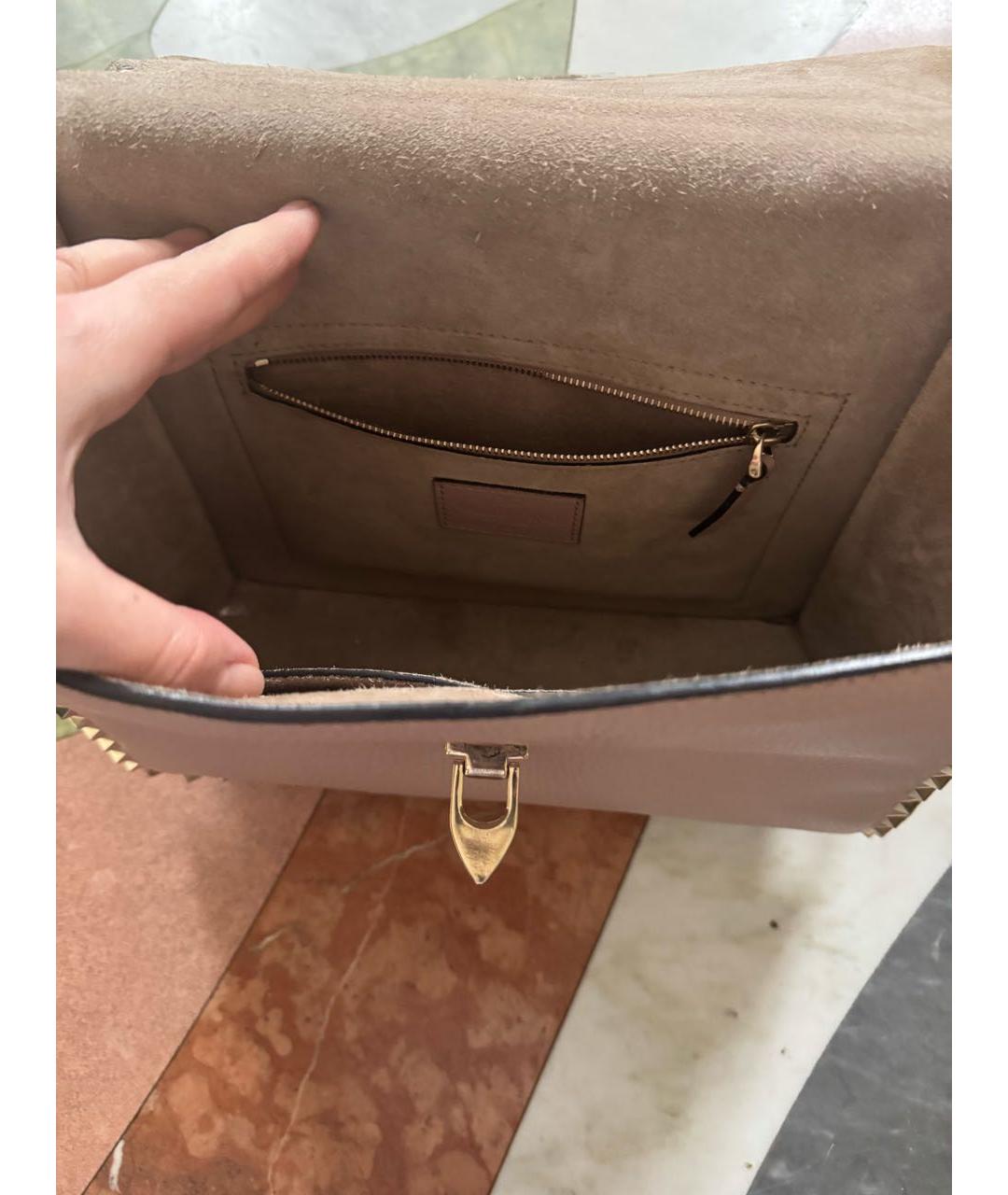 VALENTINO Мульти кожаная сумка с короткими ручками, фото 4