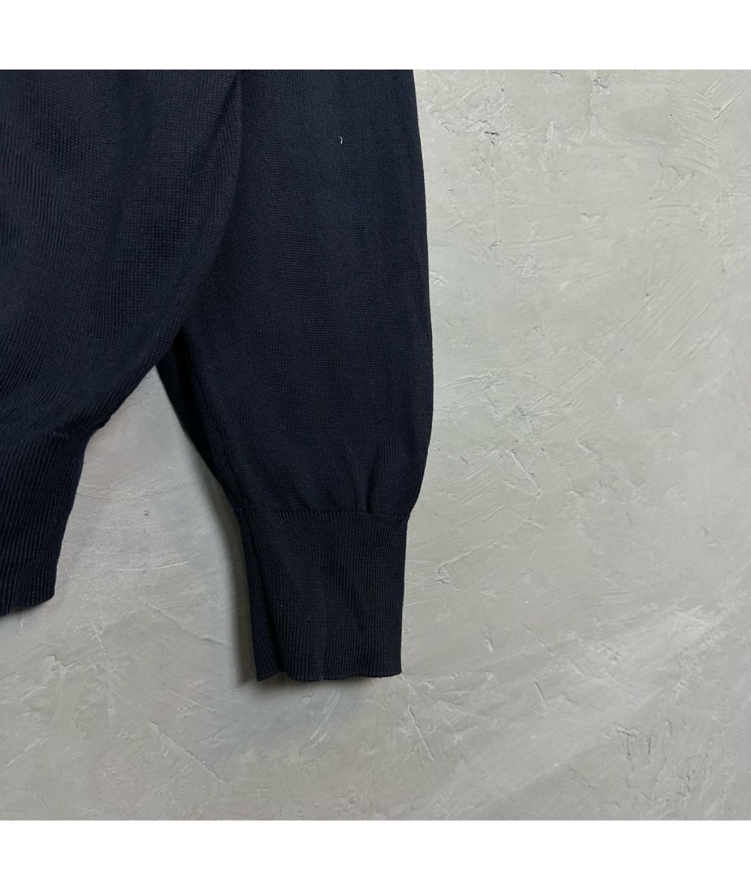 PAL ZILERI Черный хлопковый кардиган, фото 4