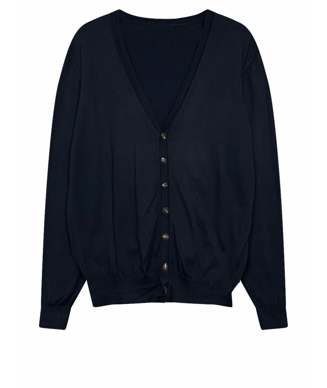 PAL ZILERI Черный хлопковый кардиган, фото 1