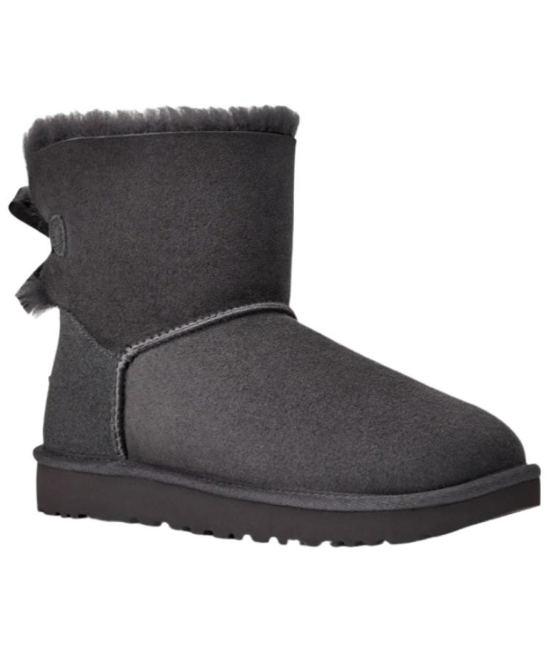 UGG AUSTRALIA Черные замшевые ботинки, фото 3