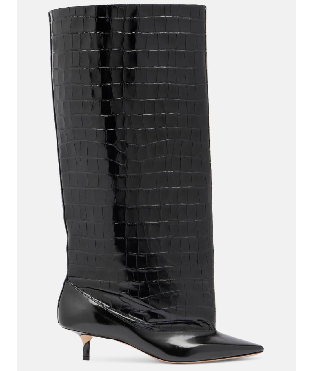 JACQUEMUS Черные кожаные сапоги, фото 6