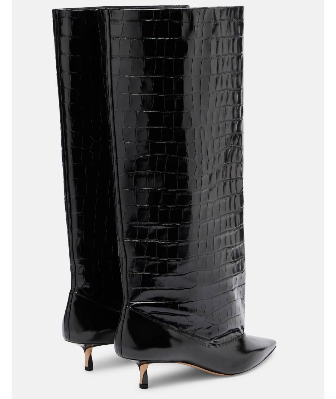 JACQUEMUS Черные кожаные сапоги, фото 3