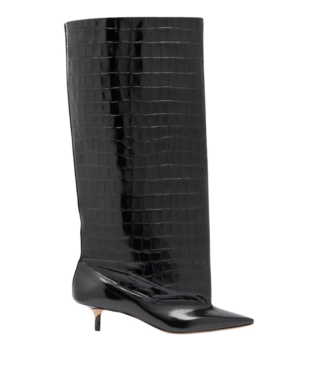 JACQUEMUS Черные кожаные сапоги, фото 1