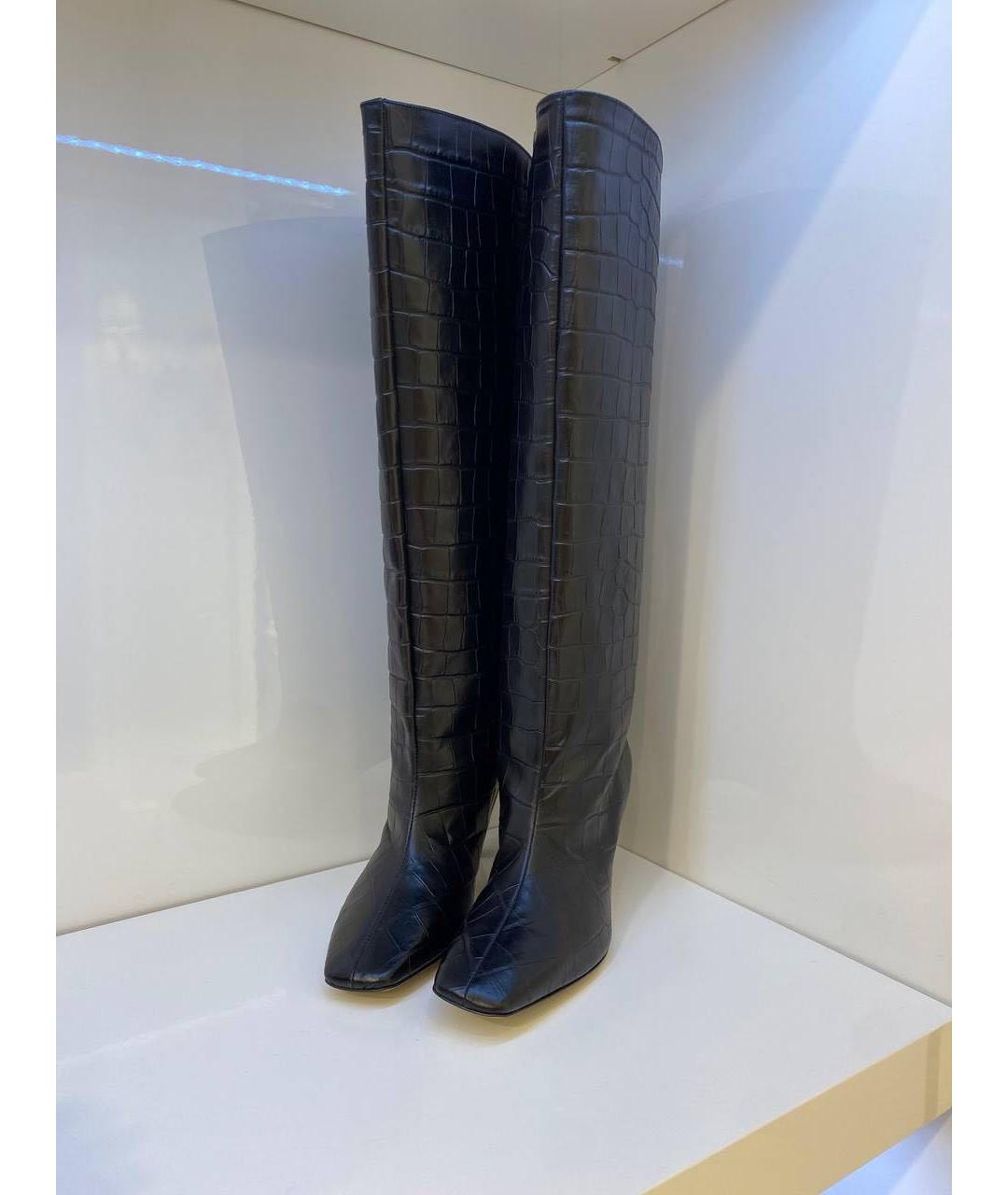 GIABORGHINI Черные кожаные сапоги, фото 2