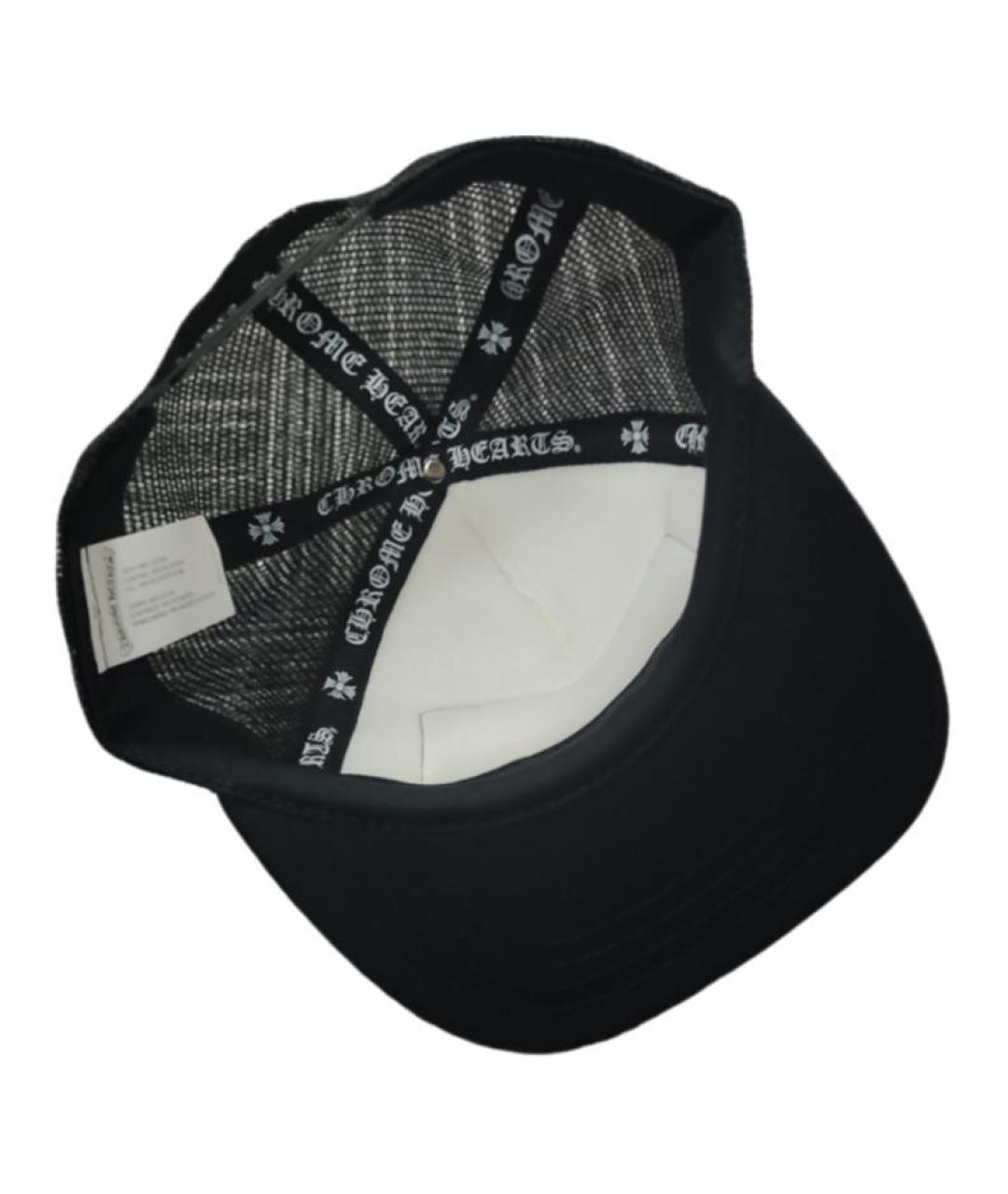 CHROME HEARTS Черная хлопковая кепка/бейсболка, фото 3