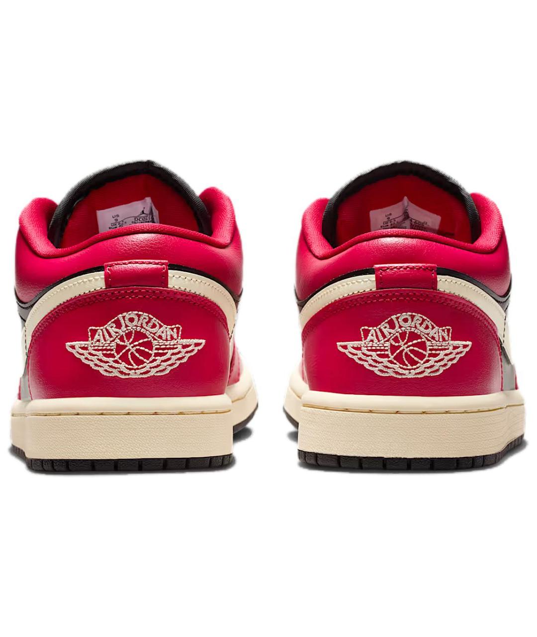 JORDAN Красные кожаные кроссовки, фото 5